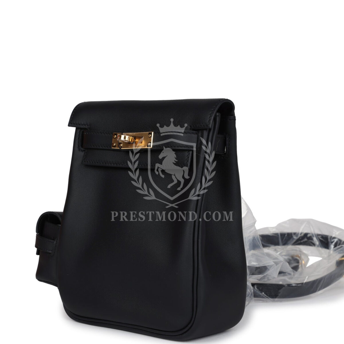 Hermes Mini Kelly Jump Backpack Black Swift GHW — изображение 5