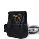 Hermes Mini Kelly Jump Backpack Black Swift GHW