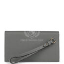 Hermes Kelly Pocket Long Wallet Gris Meyer Madame GHW