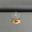 Hermes Kelly Pocket Long Wallet Gris Meyer Madame GHW