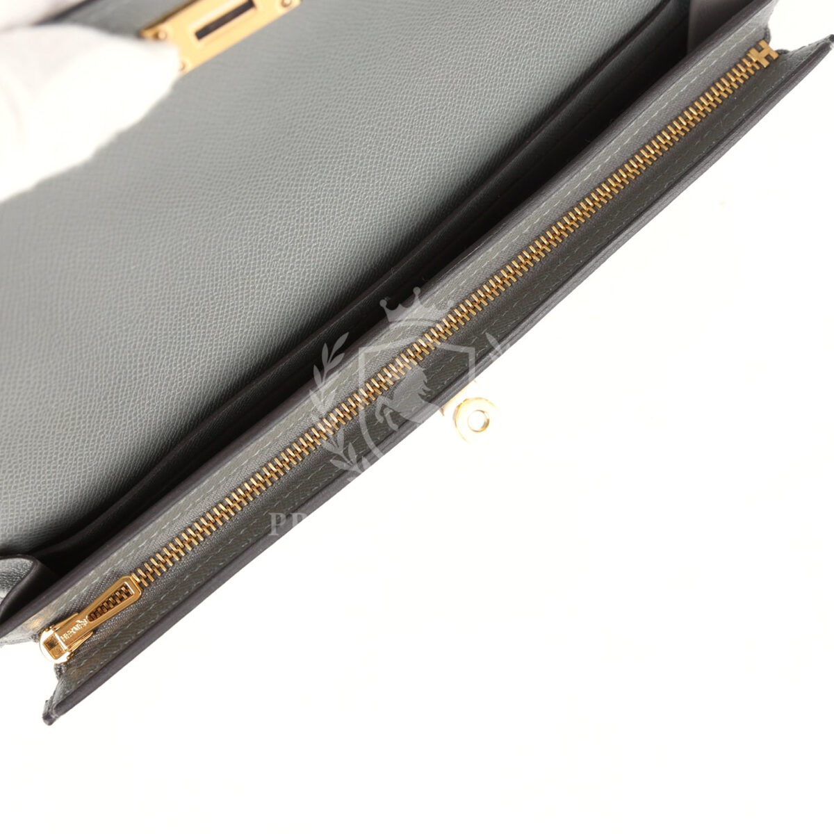 Hermes Kelly Pocket Long Wallet Gris Meyer Madame GHW — изображение 8