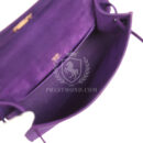 Vintage Hermes Kelly Pochette Violet Doblis GHW