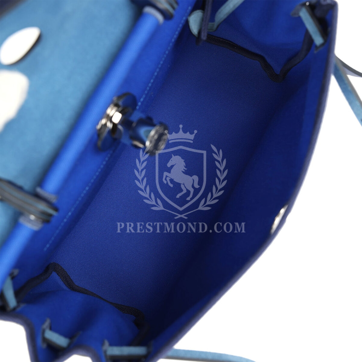 Hermes Herbag Zip PM 31 Bleu Bill Toile Militaire Canvas and Bleu Saphir Vache Hunter PHW — изображение 12