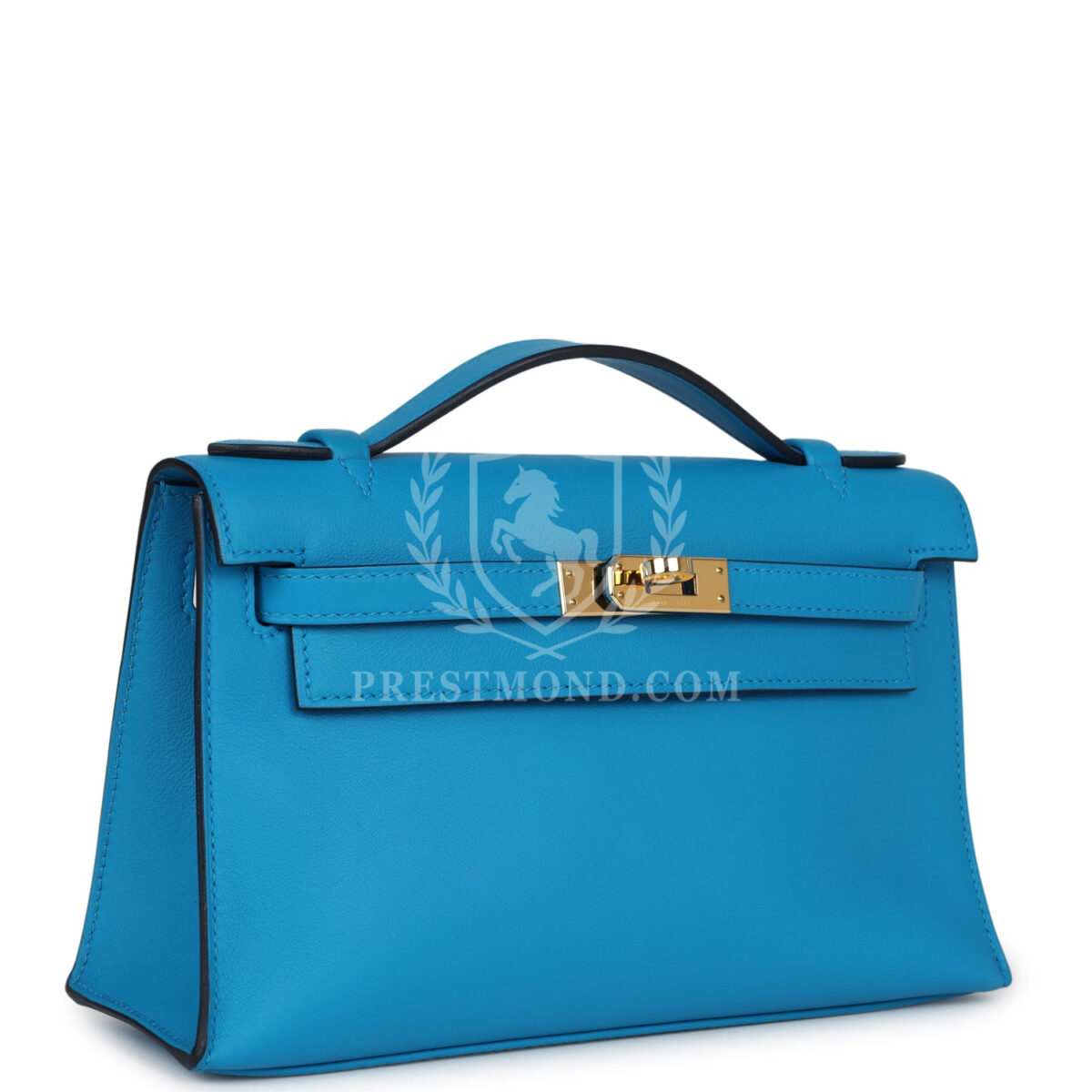 Hermes Kelly Pochette Bleu Frida Swift GHW — изображение 2