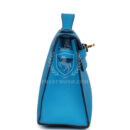 Hermes Kelly Pochette Bleu Frida Swift GHW