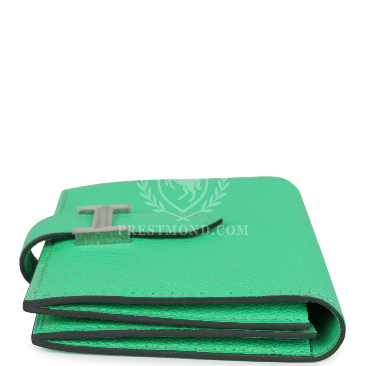 Hermes Bearn Card Holder Vert Comics Chevre Mysore PHW — изображение 3