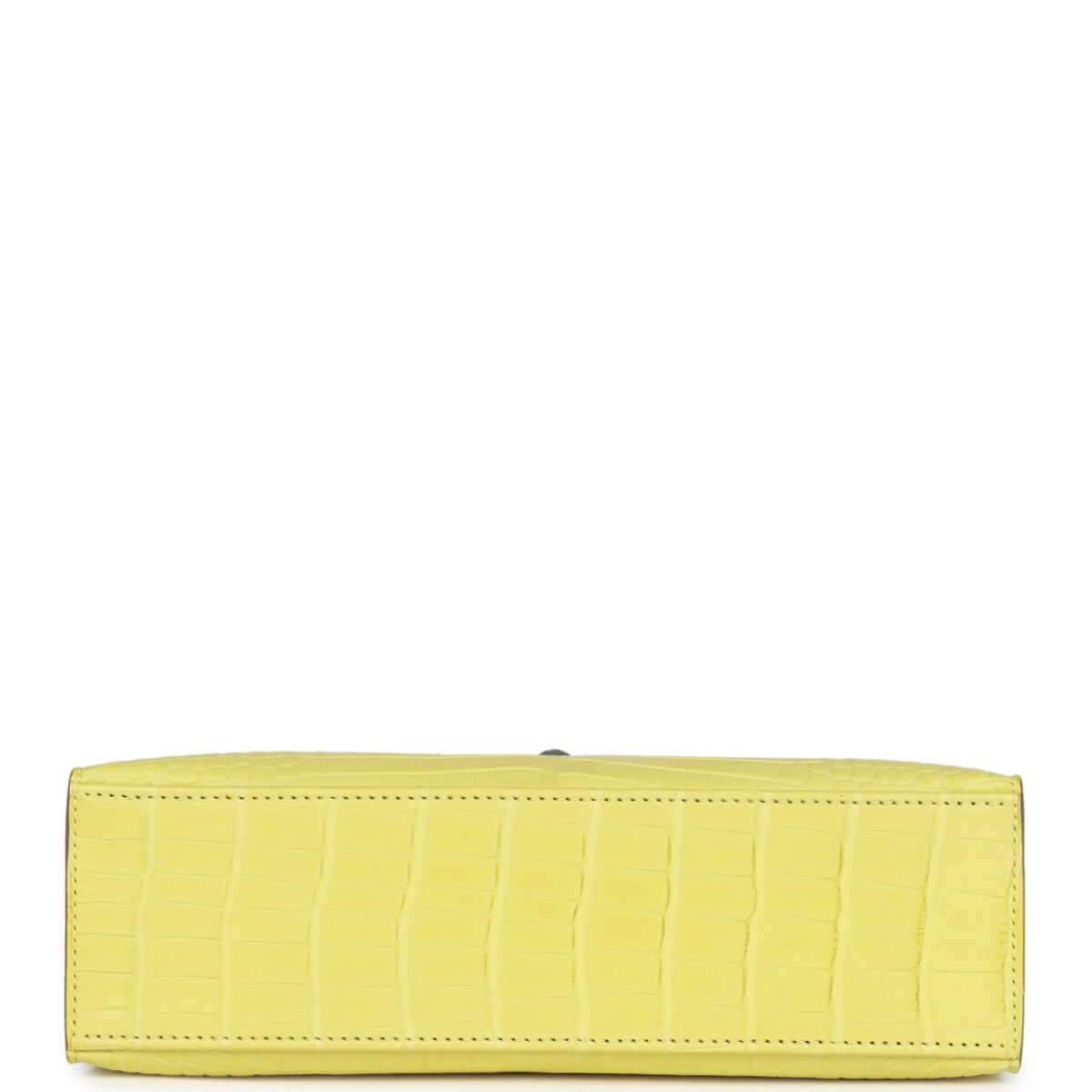 Hermes Kelly Pochette Lime Matte Alligator PHW — изображение 6