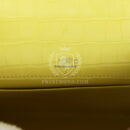 Hermes Kelly Pochette Lime Matte Alligator PHW