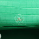 Hermes Kelly Pochette Vert Comics Matte Alligator GHW