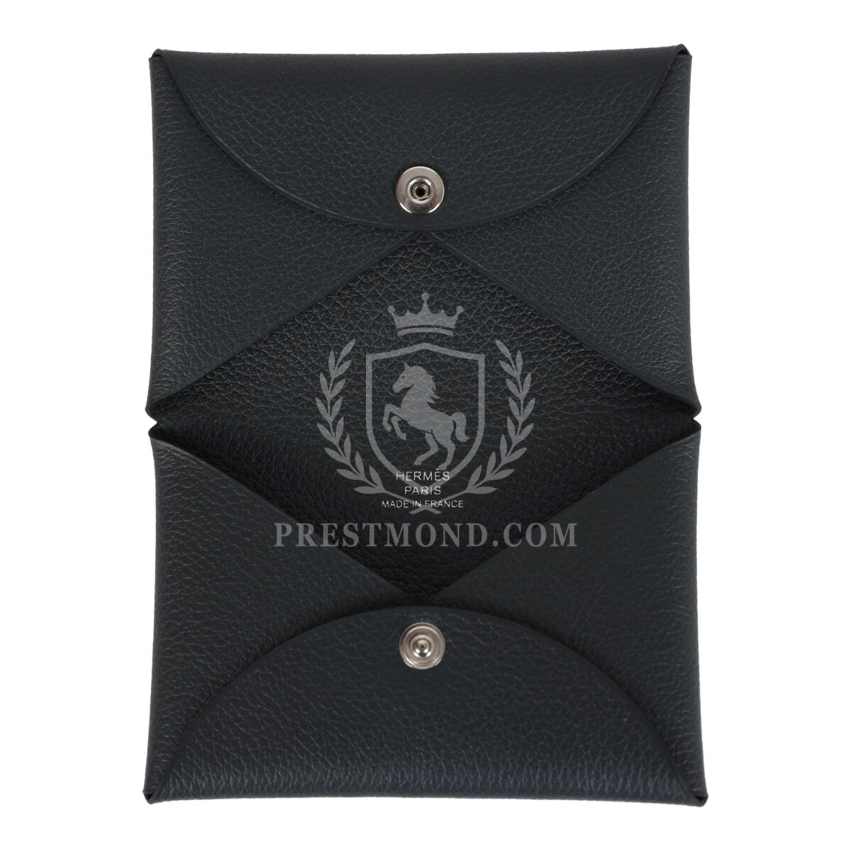 Hermes Calvi Card Holder New Bleu Ocean Evercolor PHW — изображение 7