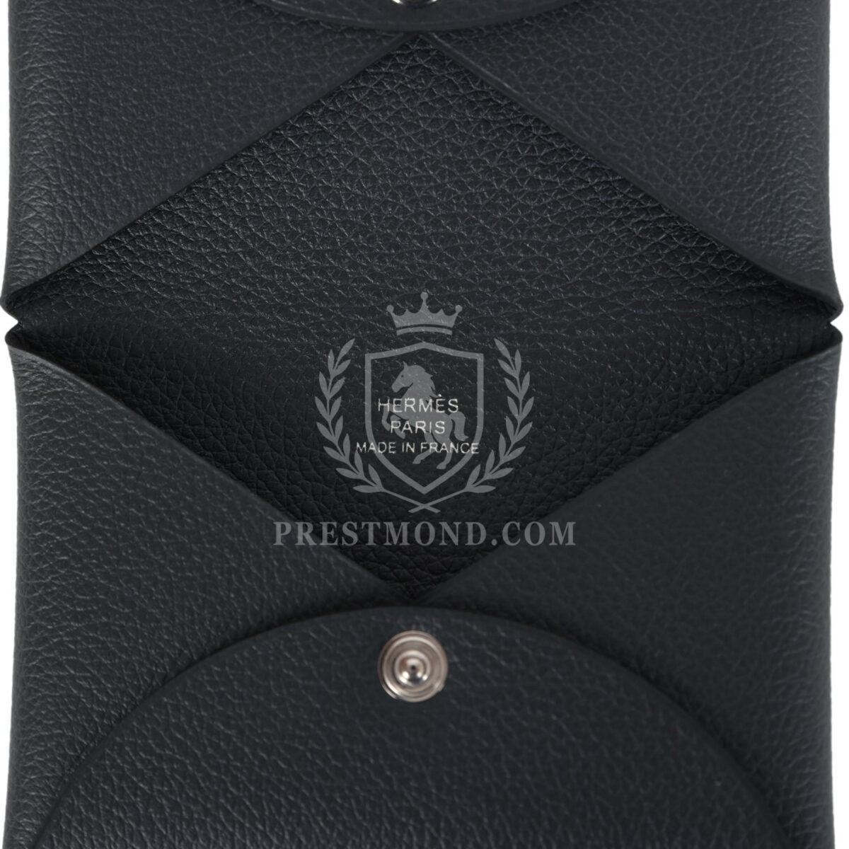 Hermes Calvi Card Holder New Bleu Ocean Evercolor PHW — изображение 8