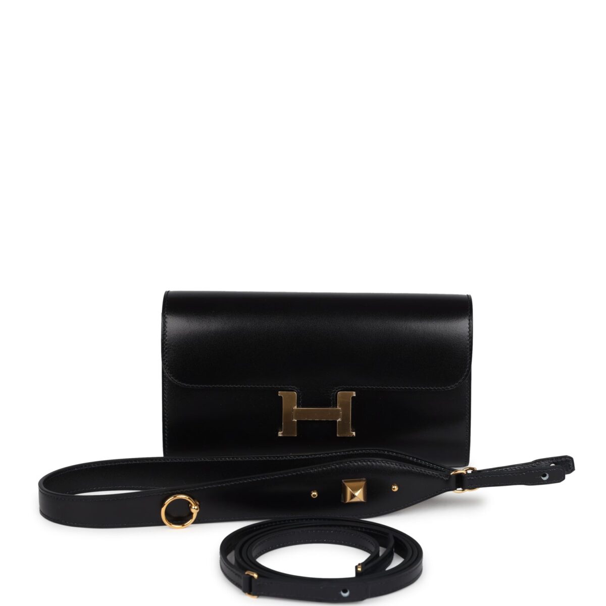 Hermes Rock Constance Wallet To Go Black Box GHW