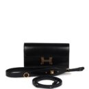 Hermes Rock Constance Wallet To Go Black Box GHW