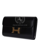 Hermes Rock Constance Wallet To Go Black Box GHW