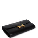 Hermes Rock Constance Wallet To Go Black Box GHW
