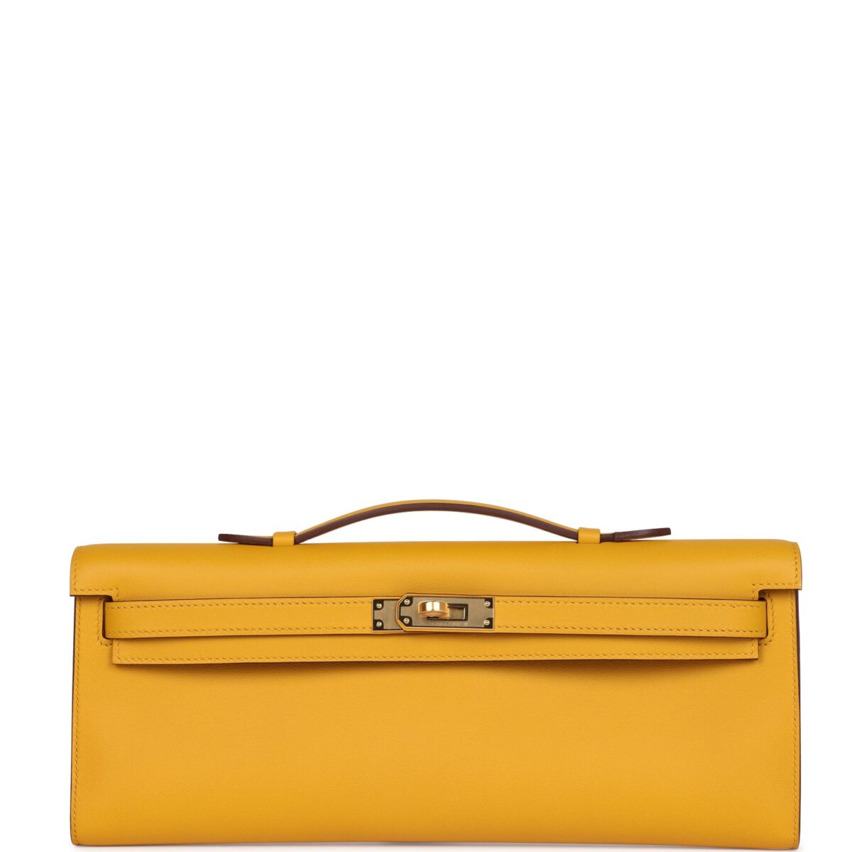 Hermes Kelly Cut Jaune Ambre Swift GHW