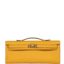 Hermes Kelly Cut Jaune Ambre Swift GHW