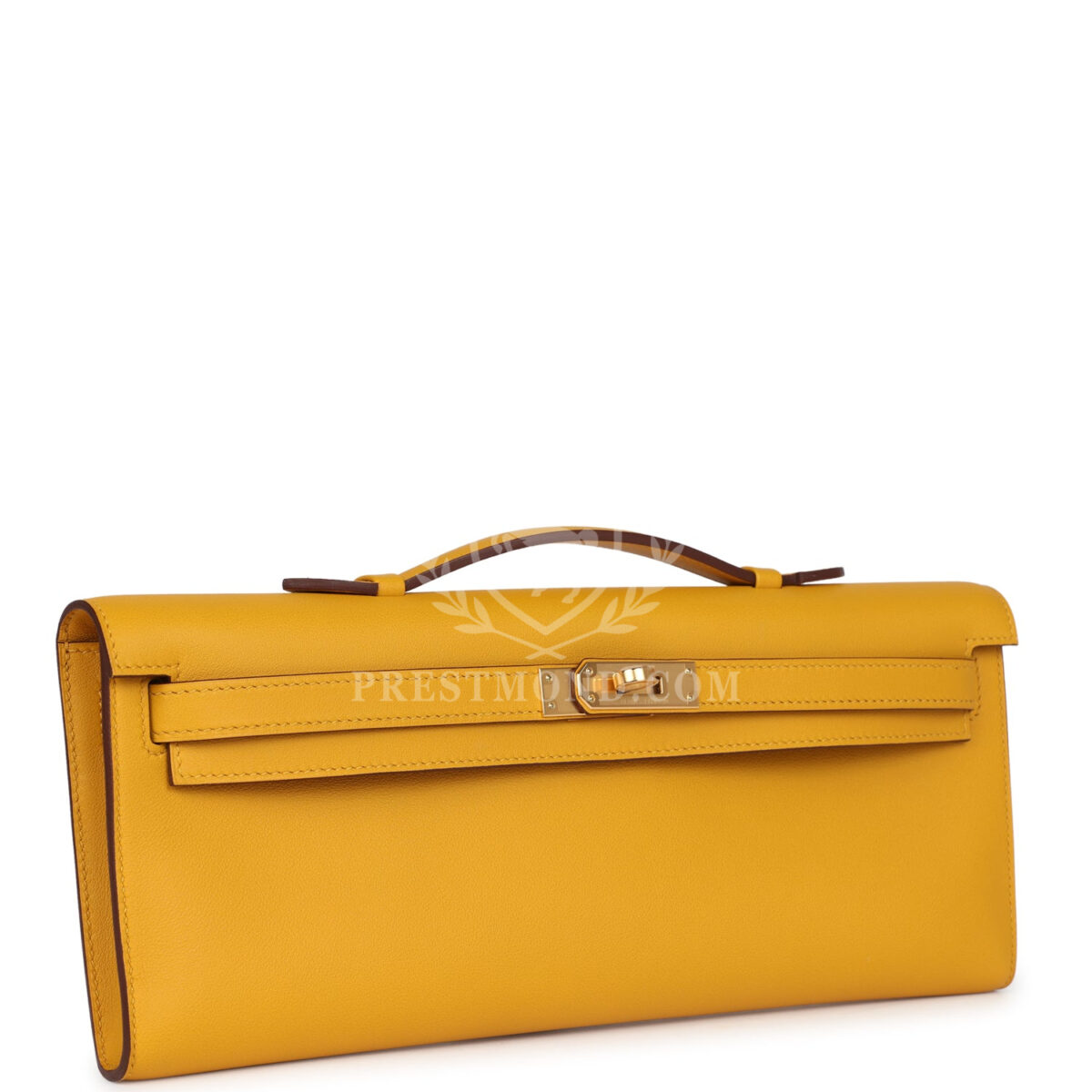 Hermes Kelly Cut Jaune Ambre Swift GHW — изображение 2