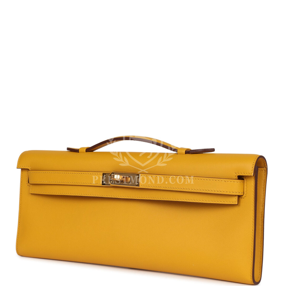 Hermes Kelly Cut Jaune Ambre Swift GHW — изображение 5