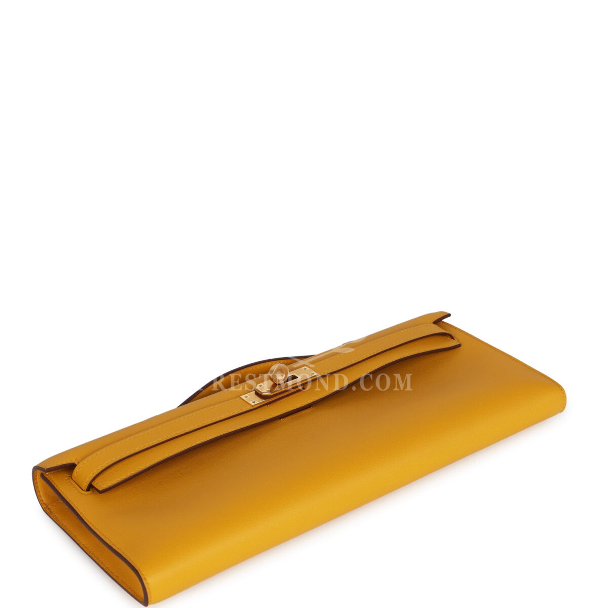 Hermes Kelly Cut Jaune Ambre Swift GHW — изображение 6
