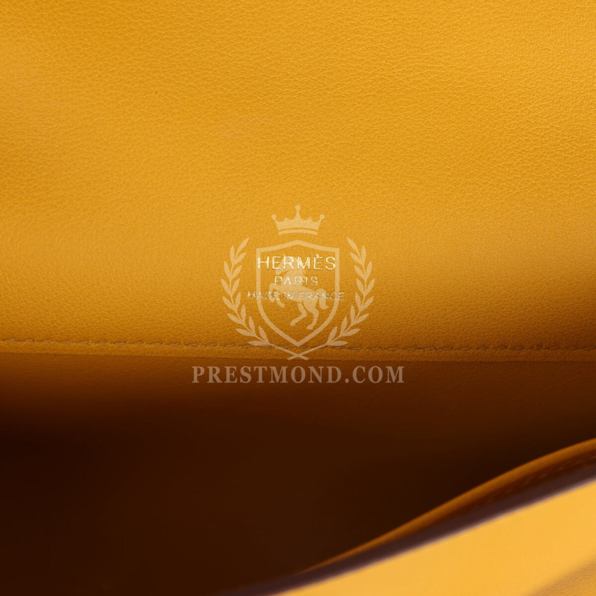 Hermes Kelly Cut Jaune Ambre Swift GHW — изображение 7