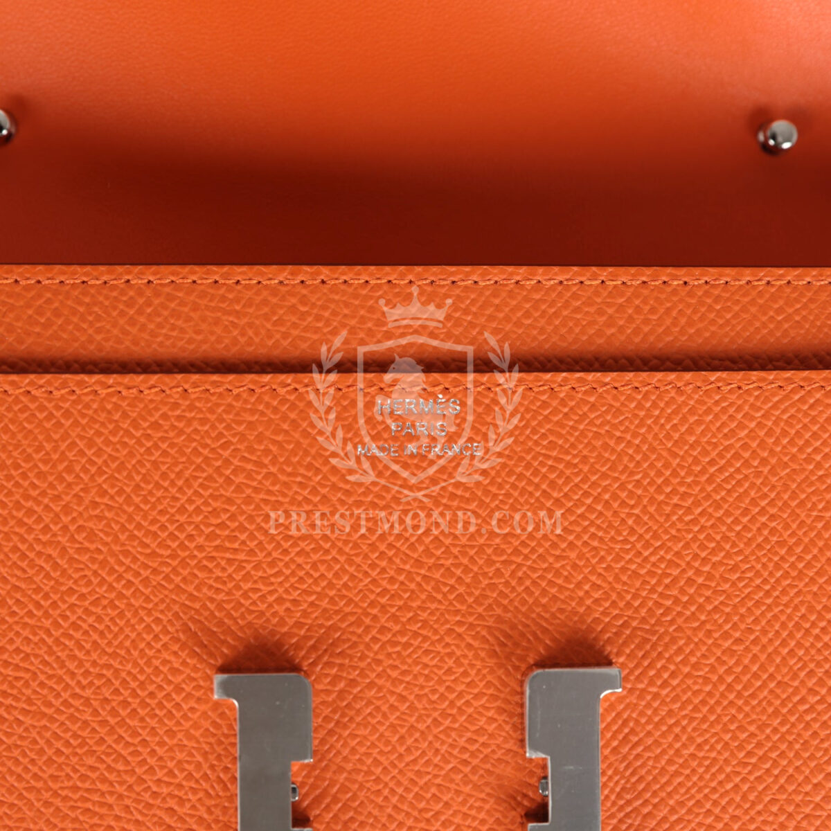 Hermes Constance Wallet To Go Orange Epsom PHW — изображение 6