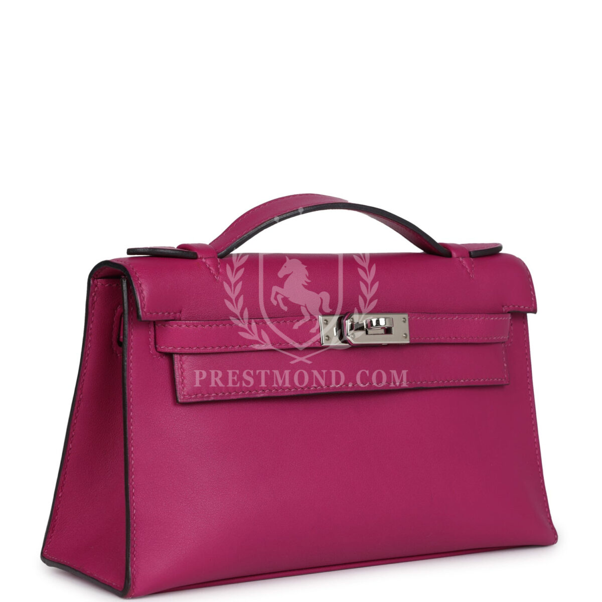 Hermes Kelly Pochette Rose Pourpre Swift PHW — изображение 2