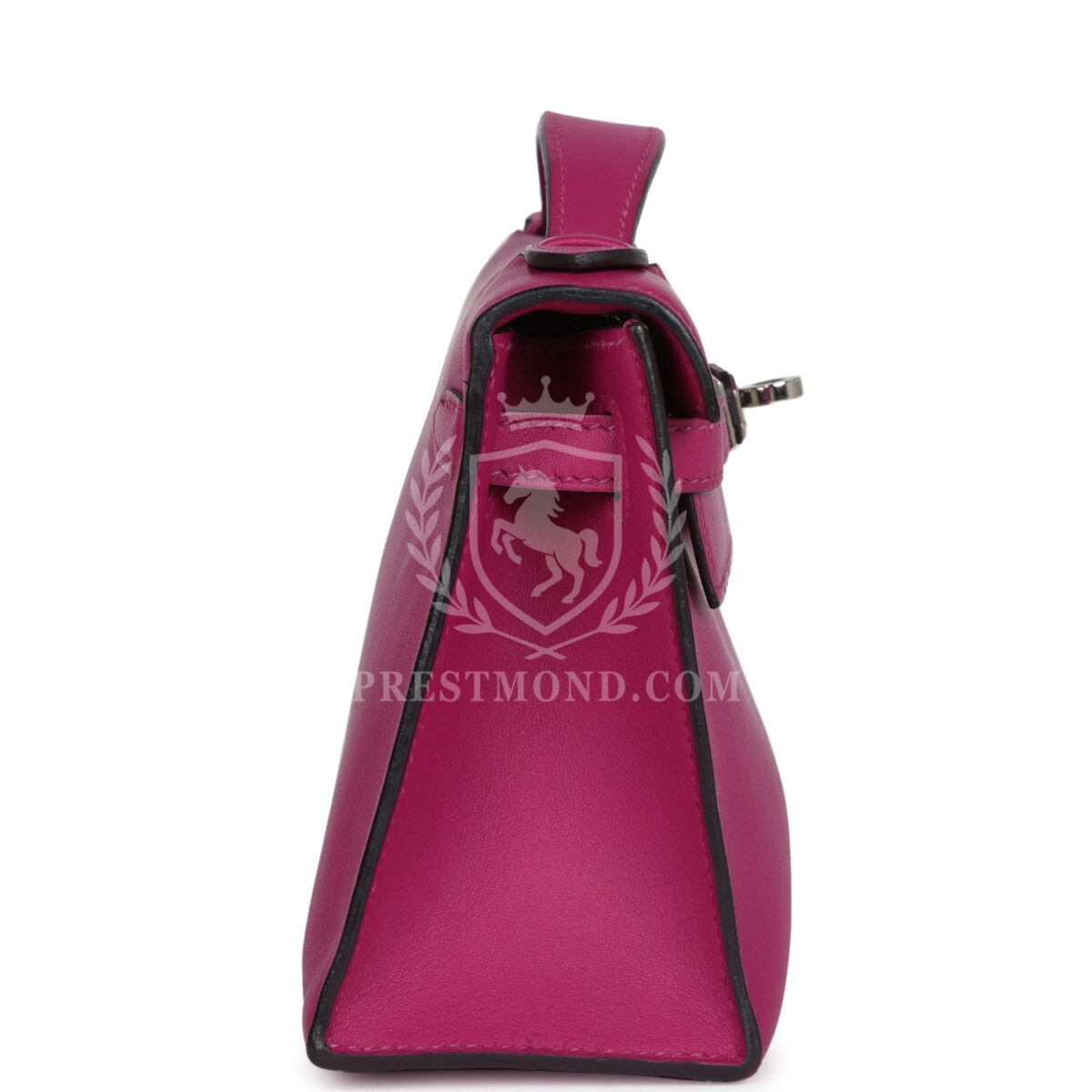 Hermes Kelly Pochette Rose Pourpre Swift PHW — изображение 3