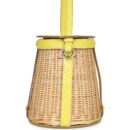Hermes Farming Picnic Bag Lime Swift and Naturel Osier Wicker PHW