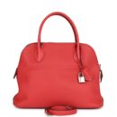 Hermes Bolide 31 Rouge Pivoine Clemence PHW
