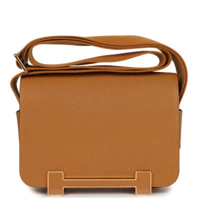 Hermes Geta Caramel Chevre Mysore GHW