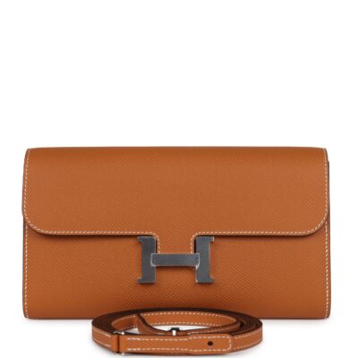 Hermes Constance To Go Wallet Toffee Epsom PHW