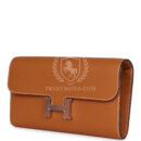 Hermes Constance To Go Wallet Toffee Epsom PHW
