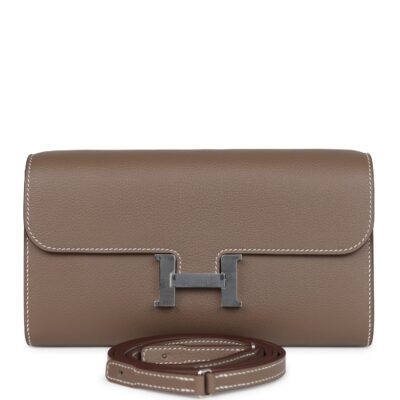 Hermes Constance Wallet To Go Etoupe Evercolor PHW