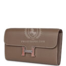 Hermes Constance Wallet To Go Etoupe Evercolor PHW