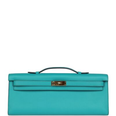 Hermes Kelly Cut Bleu Paon Swift GHW