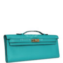 Hermes Kelly Cut Bleu Paon Swift GHW