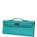 Hermes Kelly Cut Bleu Paon Swift GHW