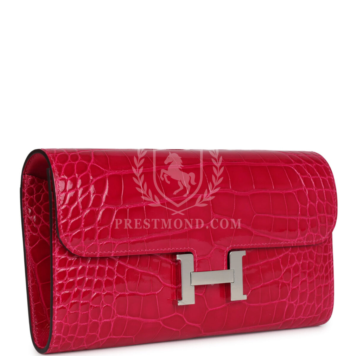 Hermes Constance Wallet To Go Rose Mexico Shiny Alligator PHW — изображение 2
