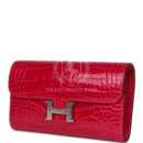 Hermes Constance Wallet To Go Rose Mexico Shiny Alligator PHW
