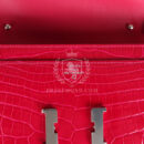 Hermes Constance Wallet To Go Rose Mexico Shiny Alligator PHW