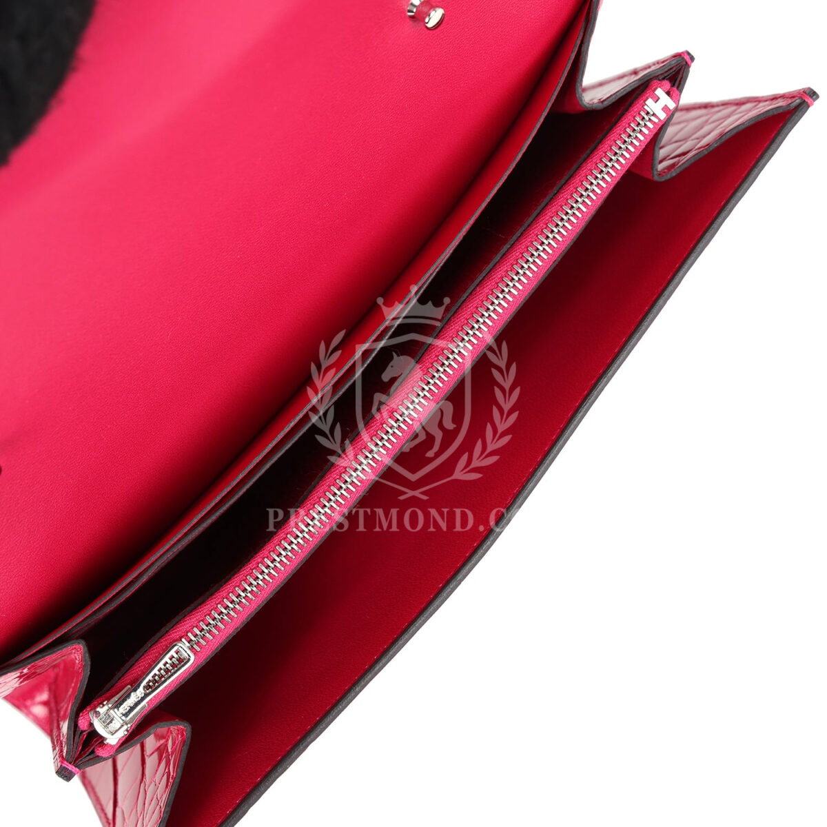 Hermes Constance Wallet To Go Rose Mexico Shiny Alligator PHW — изображение 8