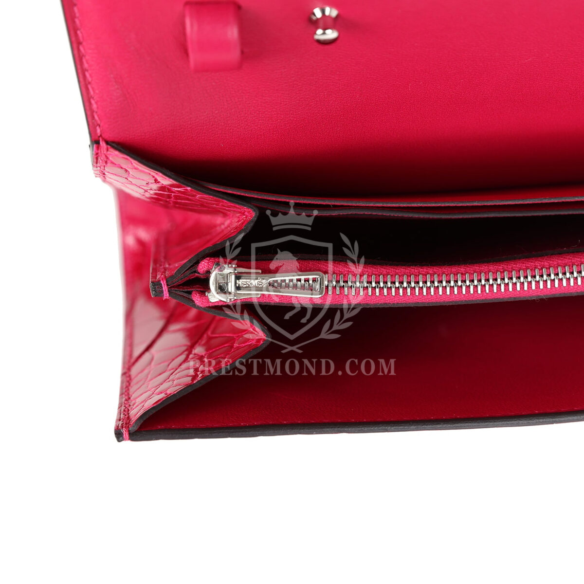 Hermes Constance Wallet To Go Rose Mexico Shiny Alligator PHW — изображение 9