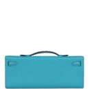 Hermes Kelly Cut Turquoise Swift PHW