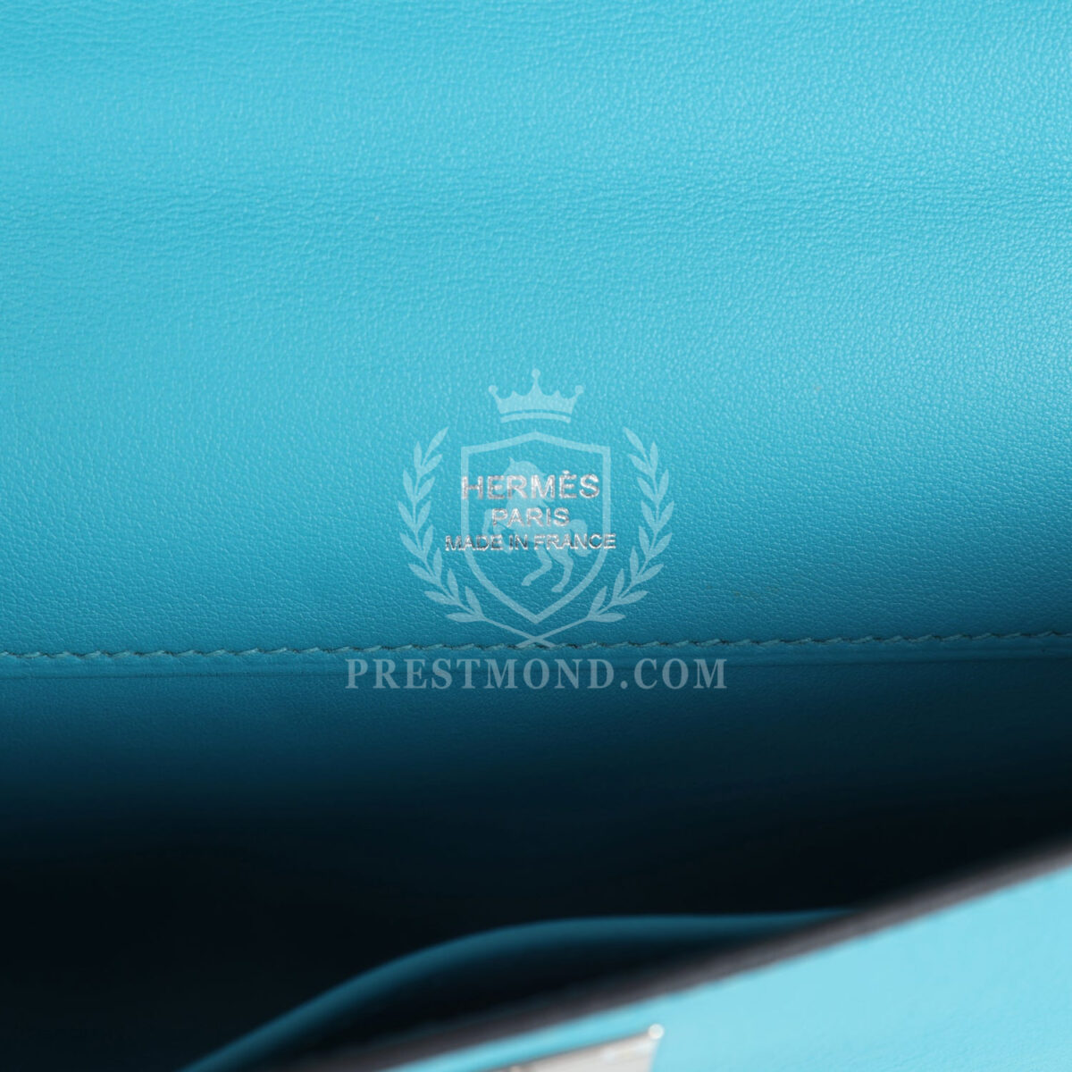 Hermes Kelly Cut Turquoise Swift PHW — изображение 7