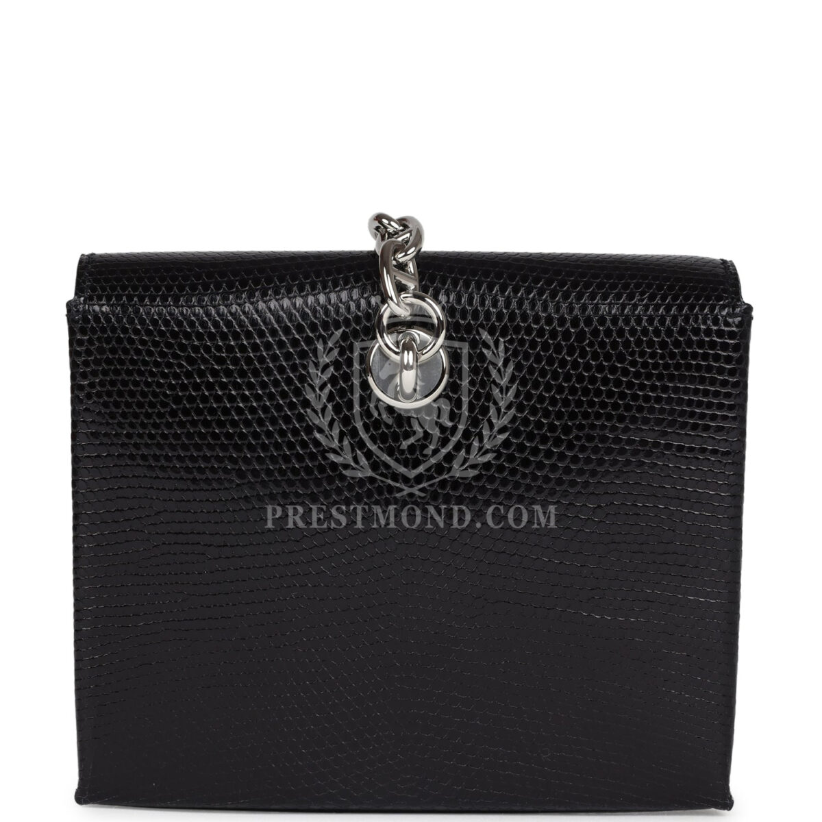 Hermes Chaine d' Ancre Wallet to Go Black Varanus Niloticus Lizard PHW — изображение 4