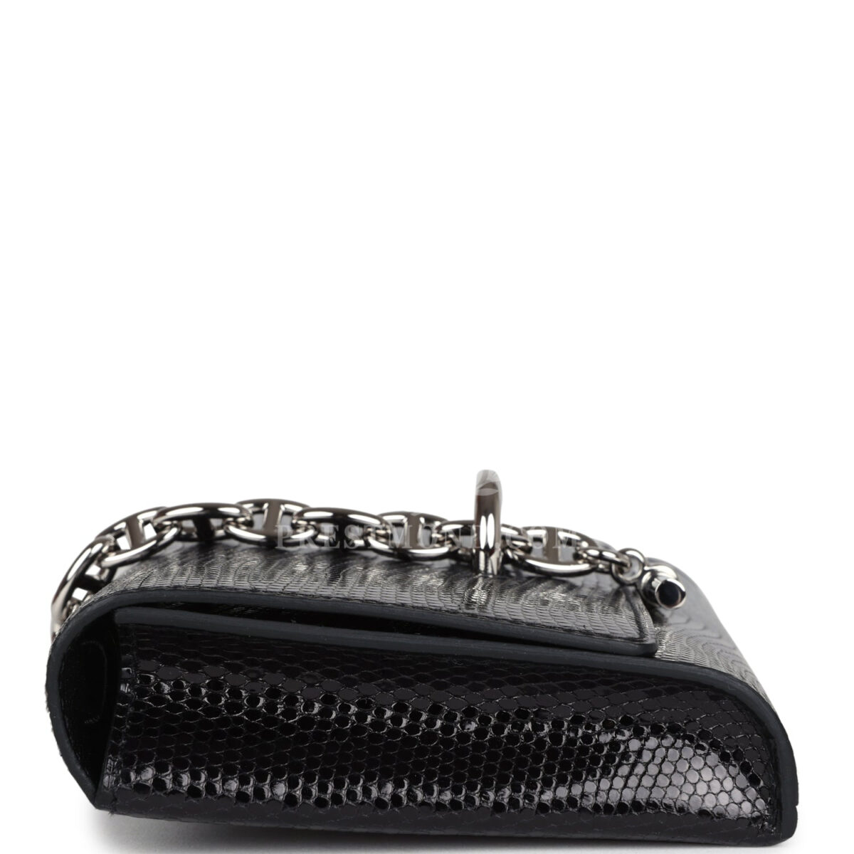 Hermes Chaine d' Ancre Wallet to Go Black Varanus Niloticus Lizard PHW — изображение 3