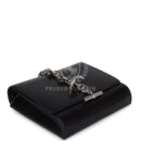 Hermes Chaine d' Ancre Wallet to Go Black Varanus Niloticus Lizard PHW