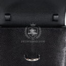 Hermes Chaine d' Ancre Wallet to Go Black Varanus Niloticus Lizard PHW