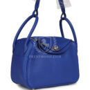 Hermes Lindy 26 Bleu Royal Clemence PHW